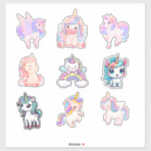 Schattigee Magische Eenhoorns Collectie Stickers S (Vel)