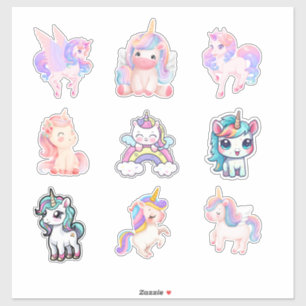 Schattigee Magische Eenhoorns Collectie Stickers S