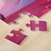 Schattigee magische gepersonaliseerde eenhoorn legpuzzel (Zijkant)