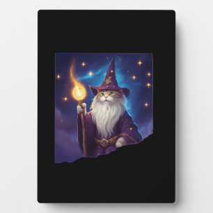 Schattigee magische kattentovenaar Purrfect Wizard Fotoplaat