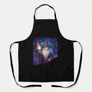 Schattigee magische kattentovenaar Purrfect Wizard Schort