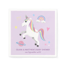 Schattigee magische Paarse eenhoorn meisjes Baby s