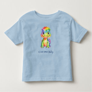 Schattigee magische regenboog dinosaurus Happy Bir Kinder Shirts