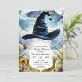 Schattigee Magische Tovenaar Pet Baby shower Kaart (Staand voorkant)