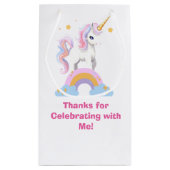 Schattigee magische waterverf Regenboog Eenhoorn V Klein Cadeauzakje (Achterkant)