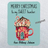 Schattigee magneet voor lieve leerkracht vrolijk k