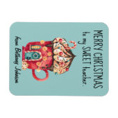 Schattigee magneet voor lieve leerkracht vrolijk k (Horizontaal)