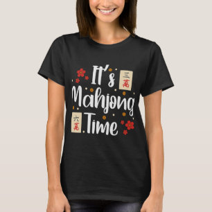 Schattigee mahjong spelers mahjong liefhebbers zij t-shirt