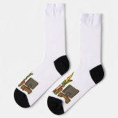 Schattigee maïs tv kijken met popcorn sokken (Links)