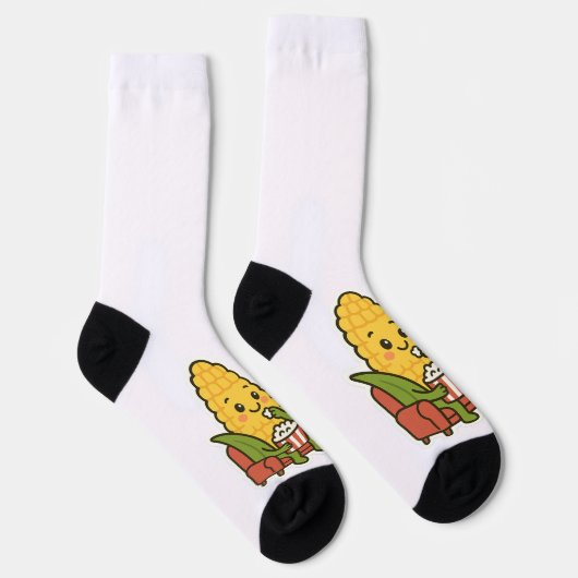 Schattigee maïs tv kijken met popcorn sokken (Rechts)