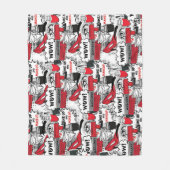 Schattigee make-up meisje kawaii beauty en glam Mo Fleece Deken (Voorkant)