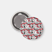 Schattigee make-up meisje kawaii beauty en glam Mo Magneet (Voorkant / Achterkant)