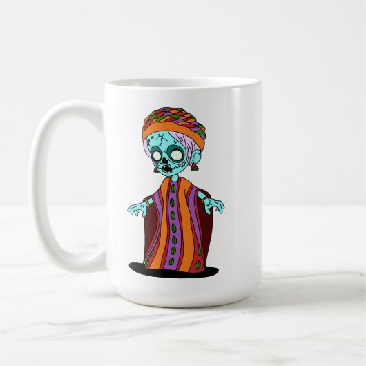 Schattigee Malinese zombie Koffiemok (Links)