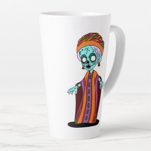 Schattigee Malinese zombie Latte Mok (Rechterhoek)