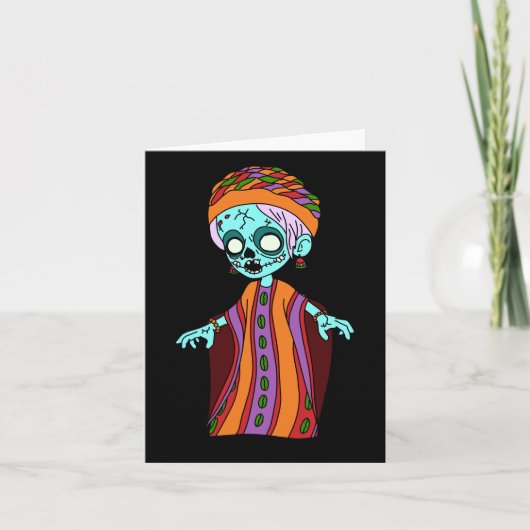 Schattigee Malinese zombie Notitiekaartje (Voorkant)