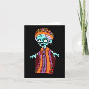 Schattigee Malinese zombie Notitiekaartje