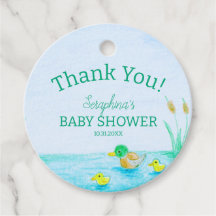Schattigee Mallard Duck Baby shower Dank u