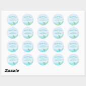Schattigee Mallard Duck Baby shower Dank u Ronde Sticker (Vel)