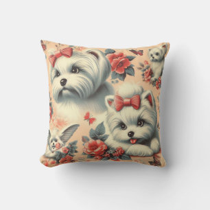 Schattigee Maltese hond Kussen