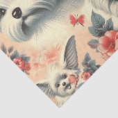  Schattigee Maltese hond Tissuepapier (Detail)