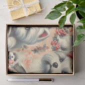  Schattigee Maltese hond Tissuepapier (Geschenk)