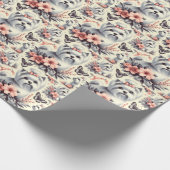 Schattigee Maltese illustratie Cadeaupapier (Hoek)