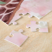 Schattigee mama & Baby giraffe Legpuzzel (Zijkant)