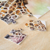 Schattigee mama & Baby giraffe Legpuzzel (Zijkant)