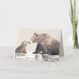 Schattigee Mama Beer Happy Moederdag Photo Card Bedankkaart
