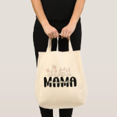 Schattigee Mama Bunny Canvas tas – Moederdag Gift (Voorkant (product))