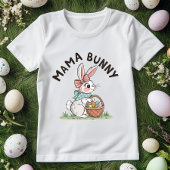 Schattigee Mama Bunny Pasen; Familie Pasen T-shirt