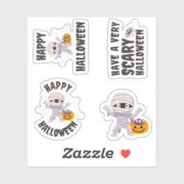 Schattigee mama halloween cheer Sticker pack