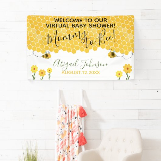Schattigee Mama naar Bee Honeycomb Virtual Baby sh Spandoek (Insitu)