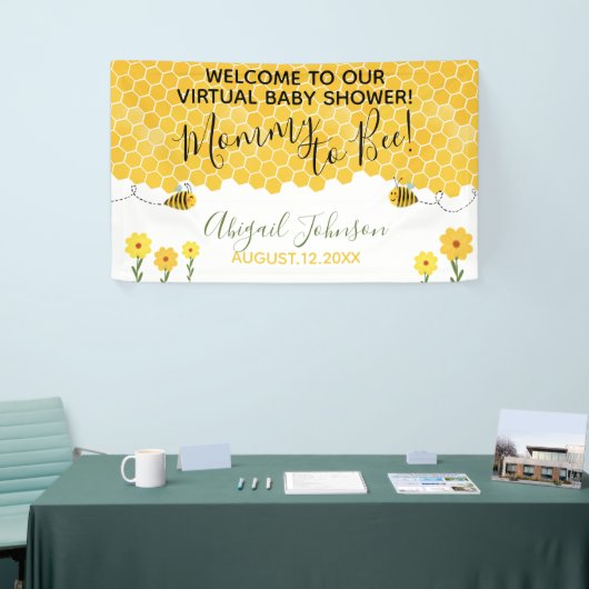 Schattigee Mama naar Bee Honeycomb Virtual Baby sh Spandoek (Beurs)