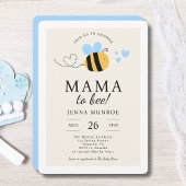 Schattigee mama om blauw Baby shower te zijn Kaart