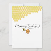Schattigee mama om honingraat Baby shower zijn Kaart (Achterkant)