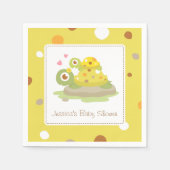 Schattigee Mama Schildpad Baby shower Party Suppli Servetten (Voorkant)