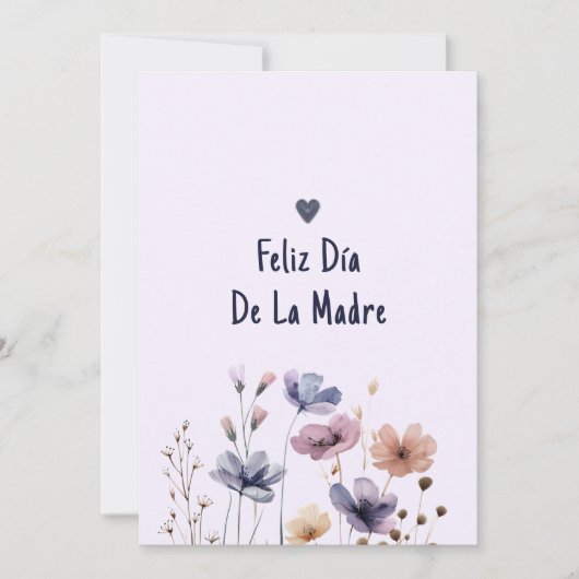 Schattigee mama Spaans Printable Happy Mothers Day Kaart (Voorkant)