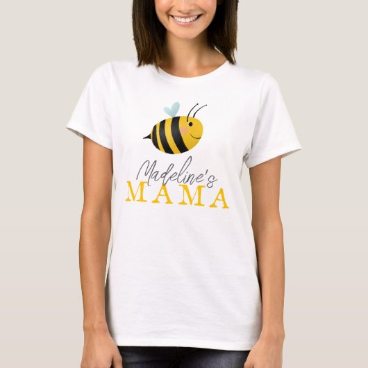 Schattigee Mama Summer Bee T-shirt (Voorkant)