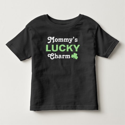 Schattigee mama's Lucky Charm Groene St Patricks D Kinder Shirts (Voorkant)