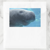 Schattigee Manatee Peeking uit naar je Stickers (Tas)