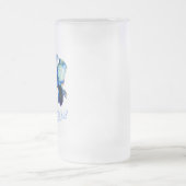 Schattigee mandarijn vis paar uitsparing matglas bierpul (Center)