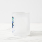 Schattigee mandarijn vis paar uitsparing matglas koffiemok (Center)