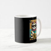 Schattigee  Maneki Neko Lucky Cat, Succes Geld Koffiemok (Voorkant rechts)