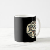 Schattigee Maneki Neko Lucky Cat, Succes Geld Koffiemok (Voorkant rechts)