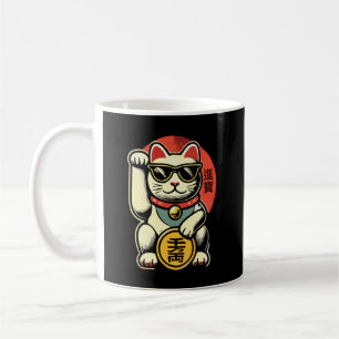 Schattigee  Maneki Neko Lucky Cat, Succes Geld Koffiemok