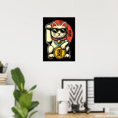 Schattigee  Maneki Neko Lucky Cat, Succes Geld Poster (Thuiskantoor)