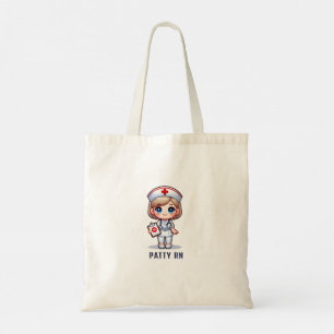 Schattigee manga blonde verpleegster karikatuur ge tote bag
