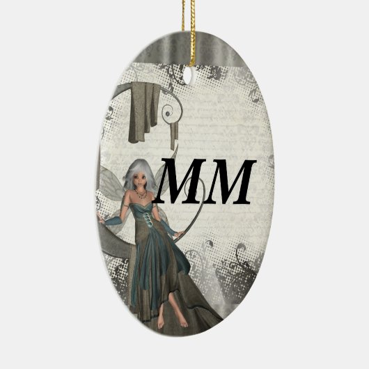 Schattigee manga fee keramisch ornament (Rechts)