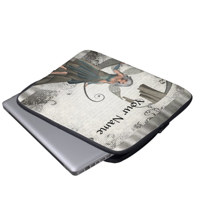 Schattigee manga fee laptop sleeve (Voorkant onderkant)